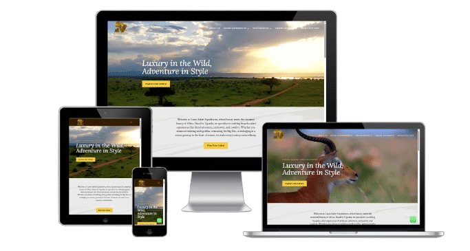 image - lusso safaris website design image_lusso_safaris_website_design